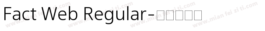 Fact Web Regular字体转换